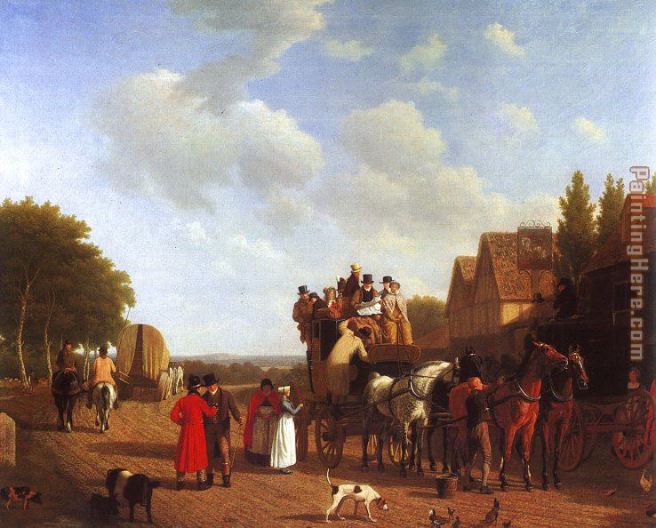 The Last Stage on the Portsmouth Road painting - Jacques Laurent Agasse The Last Stage on the Portsmouth Road art painting